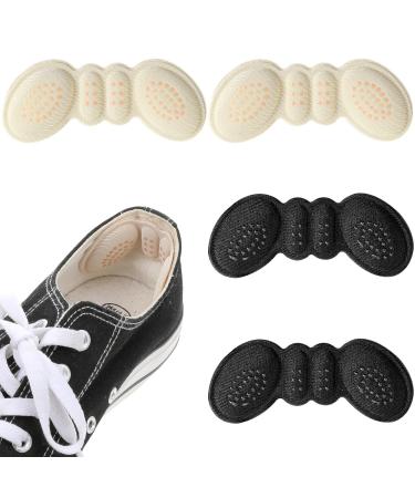 Heel Pads for Shoes That are Too Big 2 Pairs Anti-Slip Heel Grips Liner Cushions Inserts for Women Men Heel Grips Protectors for Blisters Pain Filler Improved Shoe Fit and Comfort