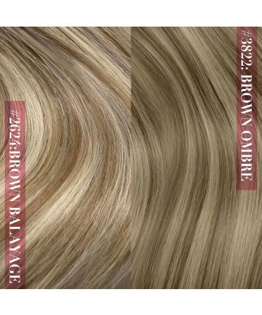 Youngsee Balayage Clip-in Hair Extensions | Real Hair Brown to Blonde | 35cm - 7PCS - Buy Online on GoSupps.com