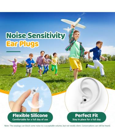 Naiicute Earplugs for Kids (6-12) - 2 Pairs 25dB Noise Reduction Pressure Relief for Air Travel Reusable for Home School & Leisure - Buy Online on GoSupps.com