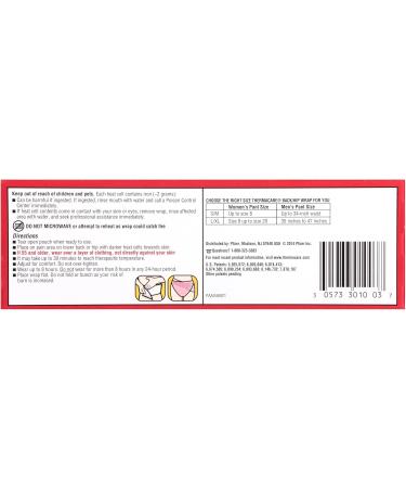 ThermaCare Heatwraps Large-XL Lower Back & Hip 2 ea ( Pack of 3) - Buy Online on GoSupps.com