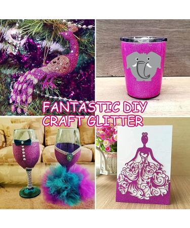 Jemesi Lavender Holographic Glitter Powder - 100g Fine Glitzer for Epoxy Resin Nail Art Body Decoration & More | International Shipping - Buy Online on GoSupps.com