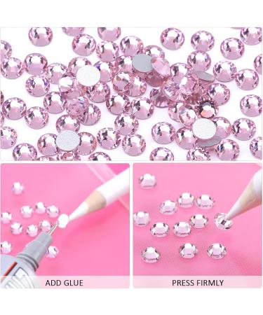 Yhmq 2880pcs Rhinestones for Nails - Crystal LT. Rose SS10 (2.6mm & 2.8mm) Nail Art Gems - Buy Online on GoSupps.com