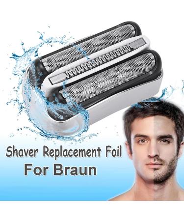 32B Replacement Shaver Head Electric Shaver Foil Razor Head for Replacement Braun S3 Shaver Head Mens Head Shaver for 3010s 320S 330S 340S 370cc 390cc-4 3000s 3040s (32S) - Buy Online on GoSupps.com