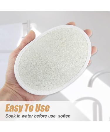 Buy VOCOSTE Exfoliating Loofah Pad Body Scrubber - Shower Sponge for Men & Women | Beige - International Shipping - Buy Online on GoSupps.com