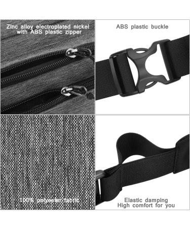 Speedsporting Water-Repellent Belt Pocket Bunkbag - Unisex Hip Bag for Hiking Gray (Model 3) - Durable Zippered Outdoor Gear - Buy Online on GoSupps.com