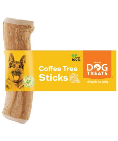 Natural Dog Treat - natural chewing bone made of coffee wood for dogs and puppies - Natural chewing wood for dogs - Caustab chewing wood for dogs - Exciting kit stuff for dogs made of coffee wood - m - 1U M (1 Pack) 1U