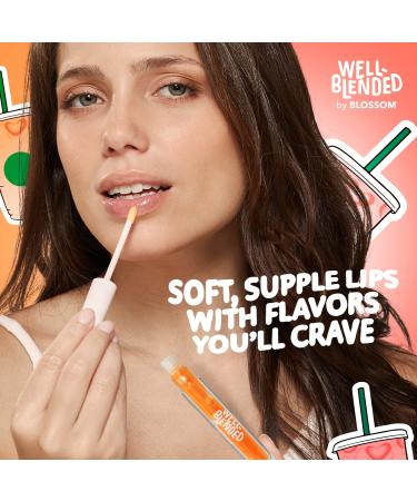 Blossom Just Peachy Lip Gloss - Fruit Flavored Hydrating Lip Care 0.10 fl oz - Buy Online on GoSupps.com