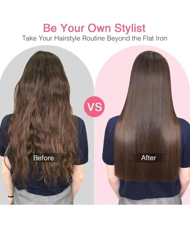 MiroPure Hair Straightening Brush - 2 in 1 Ionic Straightener Comb with MCH Heating, 16 Settings - Dual Voltage - Buy Online on GoSupps.com