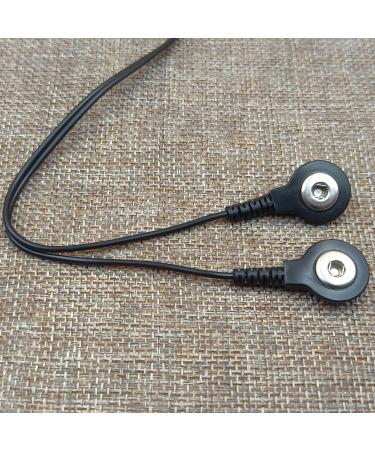 Optimized TENS Unit Wires Replacement Cords - BesCable 3pcs 3.9ft Leads with DC 2.5mm Mini Plug & 2 Snap Connectors for Electrode eStim Pads - Black - Buy Online on GoSupps.com