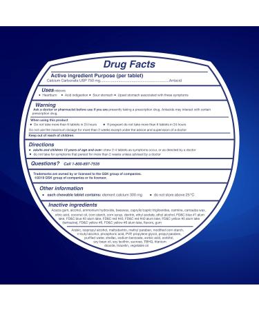 TUMS Chewy Bites Chewable Antacid Tablets - 8 ct - Buy Online on GoSupps.com