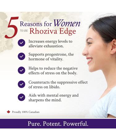 Rhoziva Edge - Horny Goat Weed Siberian Ginseng Maca Powder Rhodiola Rosea Libido Physical performance Energy. Adaptogenic Supplement | Vegetarian Capsules (Pack of 3) - Buy Online on GoSupps.com