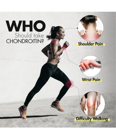 Chondroitin Sulfate 1 200mg 120 Capsules Triple Strength Relieves Joint Pain & Osteoarthritis No Preservatives Non-GMO Gluten-free Made In Canada (Pack of 1) 120 count (Pack of 1) - Buy Online on GoSupps.com