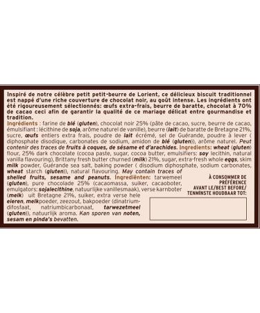 Albert M n s - La Biscuiterie Sucr e - Petits Petits-Beurre with intense dark chocolate 65g - Buy Online on GoSupps.com