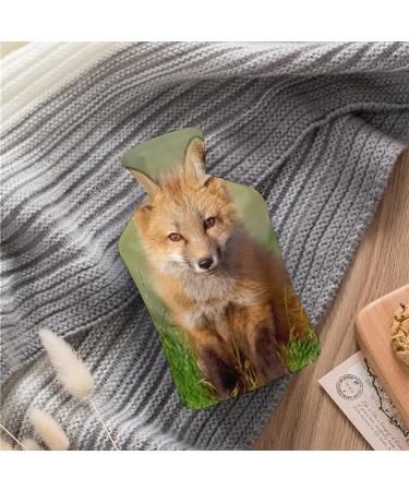 Buy Yellow Fox Hot Water Bottle with Plush Cover | Hand Warmer for Adults & Children - 26.5x15.3cm | International Shipping - Buy Online on GoSupps.com
