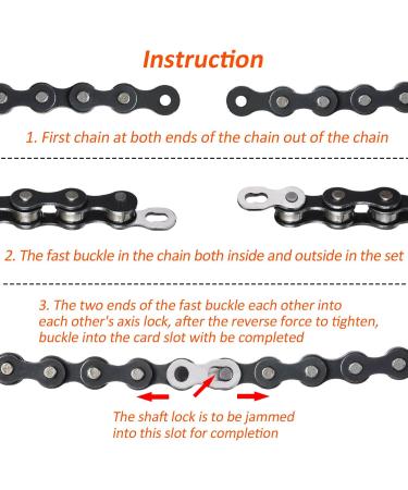 Hotop 8 Pairs Bicycle Missing Link for 6-10 Speed Chain - Silver, Reusable (6-8 Speed) - Buy Online on GoSupps.com