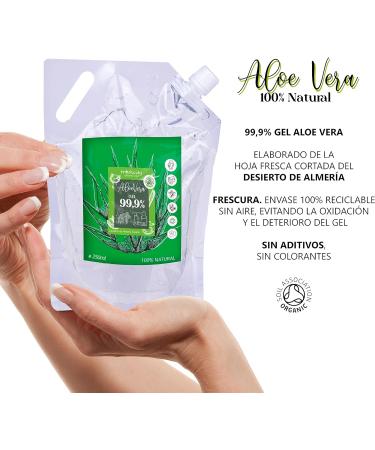 100% Natural Aloe Vera Gel 1000ml - Face and Body Moisturizer for Sunburn Relief, Acne, Wrinkles, Burns, and Hair Repair - Buy Online on GoSupps.com