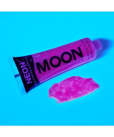 Buy Moon Glow Neon UV Glitter Face and Body Gel - 12ml Golden Yellow Glitter Face Paint | International Shipping - Buy Online on GoSupps.com