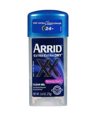 Arrid XX Extra Extra Dry Clear Gel Antiperspirant Deodorant Morning Clean 2.6 Oz - Pack of 6 - Buy Online on GoSupps.com