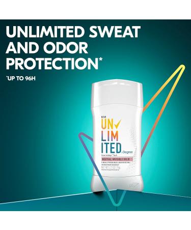 Degree Deodorant Men Unlimited Stick Pack - 96-Hour Protection Neutral (Almond & Lily of the Valley) Scented 2.7 Oz Ea (Pack of 2) - Buy Online on GoSupps.com