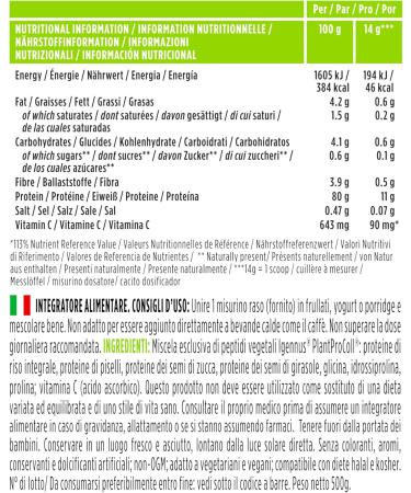 Igennus Vegan Collagen Peptide Powder Enhanced with Glycine Proline & Hydroxyproline & Cofactor Vitamin C Non GMO Complete Vegetarian Plant Based Collagen Powder Booster 35 Servings 1.1 Pound (Pack of 1) - Buy Online on GoSupps.com