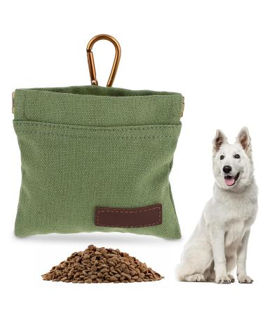 Jeffdad treats for dogs free -handed feed bag Dog training with carabiner free -handed dog element lita with automatic closure puppy treats for dog training (green) - Buy Online on GoSupps.com