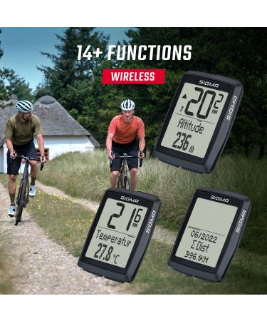 Sigma Bike Computer BC 14.0 Wireless STS - 14 Functions Altitude Tracking Weatherproof Long Battery Life & Flexible Mounting - Ideal for International Shipping - Buy Online on GoSupps.com