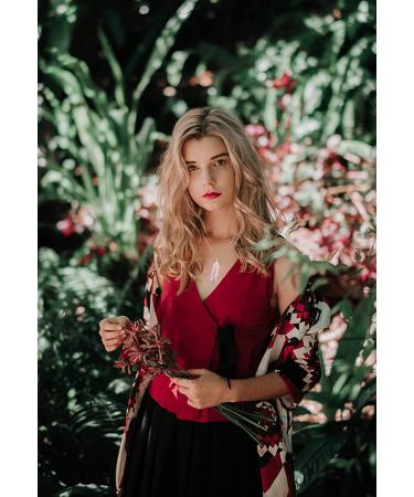 XIANNVXI Tree of Life Rose Quartz Pendant Necklace for Women - Reiki Healing Crystal Stone Jewelry - Buy Online on GoSupps.com