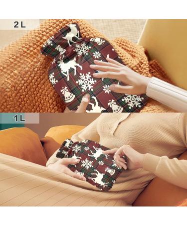 NORDIC Tradition Hot Water Bottle with Cover - 1L Small Pain Relief Bag Cramps & BAP Free - Buy Online on GoSupps.com