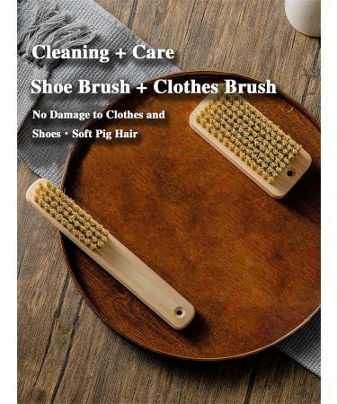 ProBusiness Clean Laundry Brush Set | Wooden Stain Remover with Boar Bristle | Effective Laundry Stain Remover Tool for All Fabrics - Buy Online on GoSupps.com