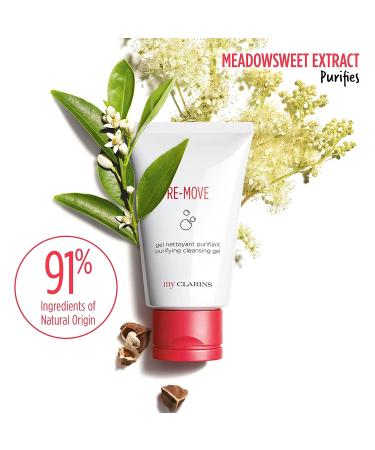 Clarins RE-MOVE Purifying Cleansing Gel - Vegan & Paraben-Free | 4.5 oz | Visibly Reduces Pores, Leaves Skin Radiant & Smooth - Buy Online on GoSupps.com
