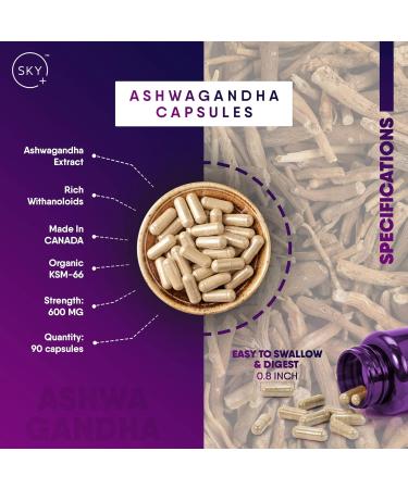 100% Pure Ashwagandha KSM-66 Capsules | Pack of 3 | 9 MONTH SUPPLY (270 x 600 MG) | Organic Full Spectrum KSM-66 Ashwagandha Supplement | Tension Relief & Resistance Memory Support & Sleep Aid 90 count (Pack of 3) - Buy Online on GoSupps.com