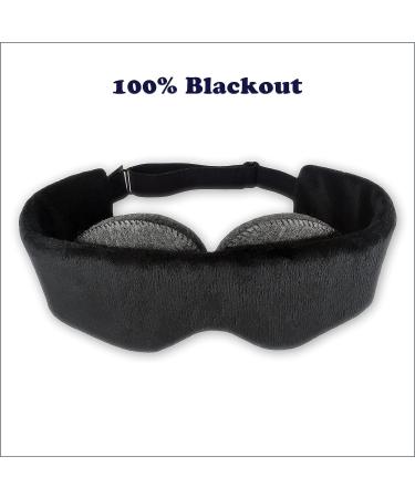 OwlzzZ Blackout Sleep Mask for Men & Women - 3D Contoured Adjustable Eye Mask for Side Sleepers - Black Hole - Buy Online on GoSupps.com