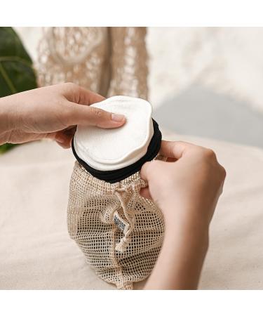 Jungle Culture Reusable Makeup Remover Pads | 100% Organic Bamboo Cotton | Eco-Friendly Zero Waste 18-Piece Set - Buy Online on GoSupps.com
