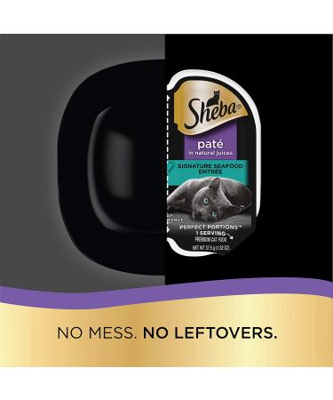 Sheba Perfect Portions Pat Wet Cat Food Tray Variety Packs Seafood 2.6 Oz (Pack of 24) - Convenient and Flavorful Cat Food Pack - Buy Online on GoSupps.com