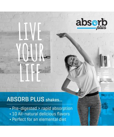 Absorb Plus Elemental Diet Shake - Isolate Protein Diet Supplement for Improved Gut Health - Gluten-Free Lactose-Free Casein-Free Protein Shake for Digestive Support 1 kg Unsweetened Chocolate - Buy Online on GoSupps.com