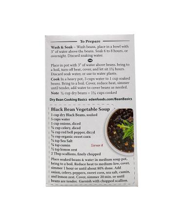 Eden Foods Organic Dry Black Beans - 16 OZ | Buy Online Now - Buy Online on GoSupps.com