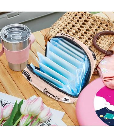 Romantic Little Bear Women's Napkin Storage Bag - Portable Period Pocket for Teens & Girls | Menstrual Cup Holder & Insert - Buy Online on GoSupps.com