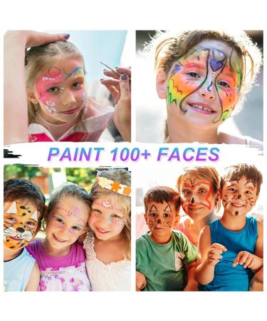20 Colors Face Paint Kit - Professional Body Makeup for Birthdays Halloween Cosplay & Stage | Ideal SFX Art Supplies - Buy Online on GoSupps.com