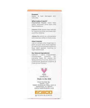 Teami Repair Jojoba Face Oil - Hydrating Facial Oil for All Skin Types with Coconut Camellia Seed & Vitamin E (2oz - Buy Online on GoSupps.com