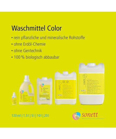 Sonett Detergent Color Mint & Lemon 5L - Eco-Friendly International Shipping | Buy Now! - Buy Online on GoSupps.com