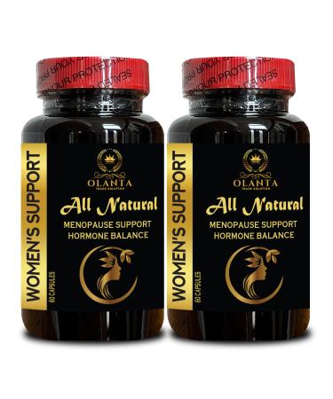 MENOPAUSE SUPPORT SUPPLEMENT - Pure Menopause Supplements for Women Black Cohosh for Menopause Hot Flashes Herbal Menopause Ease for Women for Night Sweats - 2 Bottles 120 Capsules