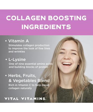 Vital Vitamins Vegan Collagen Booster Capsules + Colostrum Capsules Supplement - Buy Online on GoSupps.com