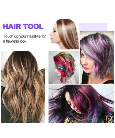 Sularpek 3-Piece Sleek Bun Brush Set | Double Edge Teasing Brush & Rat Tail Comb | Perfect for Hairdressers & Women - Purple - Buy Online on GoSupps.com