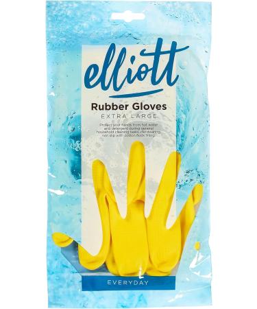 Elliott XL Household Cleaning Gloves - Long Lasting Quality with Extra Long Cuff and Soft Breathable Lining - Buy Online on GoSupps.com