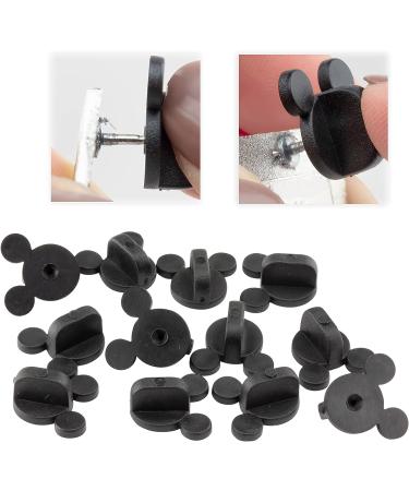 PVC Rubber Mouse Ears Pin Backs (12 Pcs) - Secure Your Disney & Novelty Collectible Pins - Tie Tack Backing for Lapel Pins - Buy Online on GoSupps.com