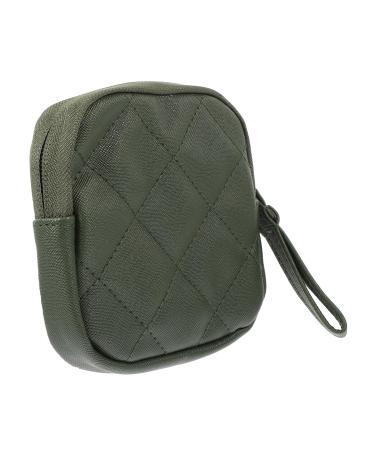 Gleavi 2 pieces of napkin storage bag Tampon storage bag menstrual pillow bag coin travel noishears Women's money exchange toilet articular tampon holder greenx2stk 12.5x12.5x2cpcs