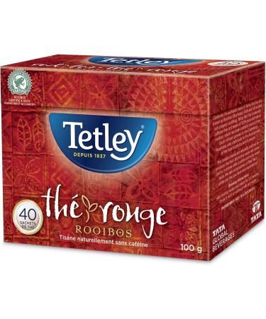 Tetley Rooibos Red Tea - 40 Tea Bags 100 Grams Naturally Caffeine Free - Buy Online on GoSupps.com