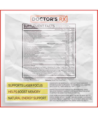ADDY Extreme | Top Adderall Alternative Pills for Focus Memory & Energy | 60 Ultra Strength Natural Capsules | 3rd Party Tested USA Made - Buy Online on GoSupps.com