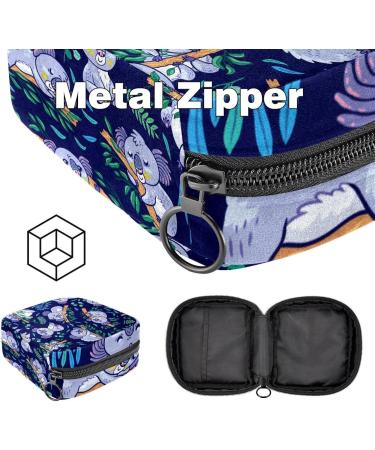 Cute Cartoon Koala Menstrual Pad & Cup Bag - Portable Zip Pouch for Teens & Women - Buy Online on GoSupps.com