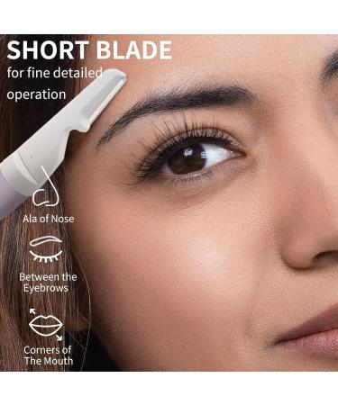 Premium Face Razors for Women & Men | Reusable Dermaplaning Tool with 8 Blade Refills - Effortless Facial Hair Removal in Stylish Purple - Buy Online on GoSupps.com